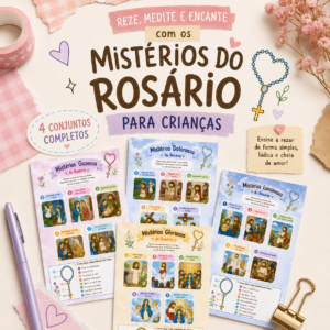 Meu Primeiro Guia dos Mistérios do Rosário para Crianças – Material Católico para Imprimir