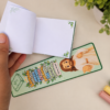 Lembrancinha Mês da Bíblia para imprimir com bloquinho e marca-páginas