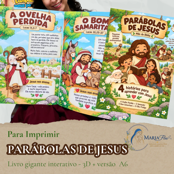 Livro das Parábolas para Catequese Infantil PDF para imprimir