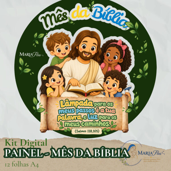 painel mês da Bíblia para imprimir