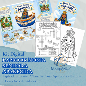 Lapbook Nossa Senhora Aparecida com Atividades | Maria Flos